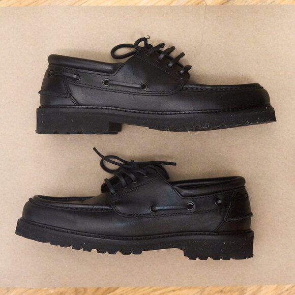 Zara men's vibram leather deck shoes size 9 - Picture 3 of 7